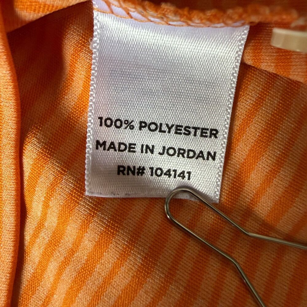 Walter Hagen Essentials Men’s Orange Striped Golf Polo Shirt - Size XXL - Picture 4 of 7